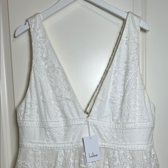 Lulus Ivory Sweetest Beloved Mesh Embroidered
Sleeveless Maxi Wedding Dress 2X - Picture 8 of 11